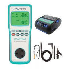 Kewtech SMARTPAT PAT Tester & FREE KEW80L Bluetooth Label Printer