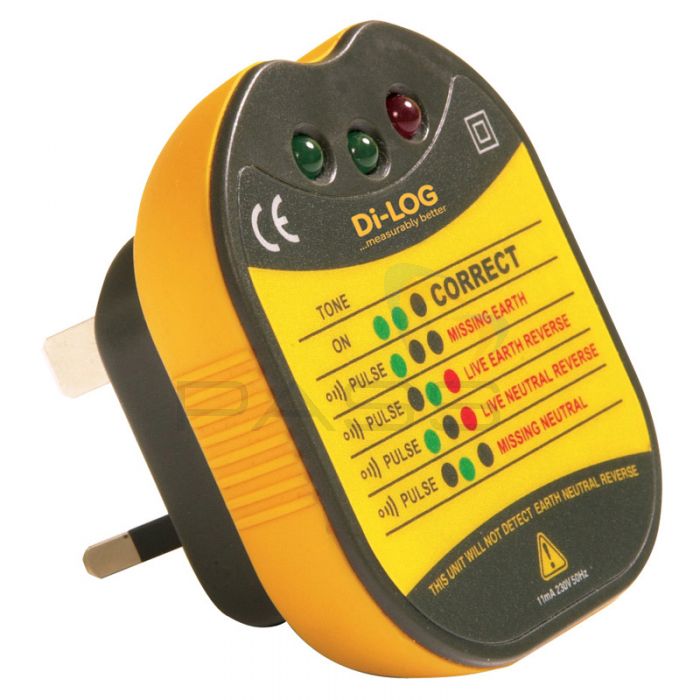 DiLog DL1090 13A Electrical Socket Tester w Buzzer