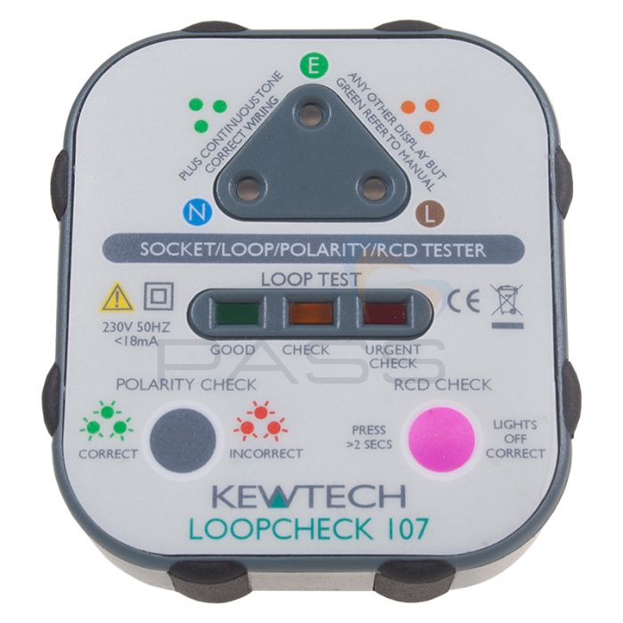 Kewtech KEWCHECK103 Socket Tester with Audible Tone