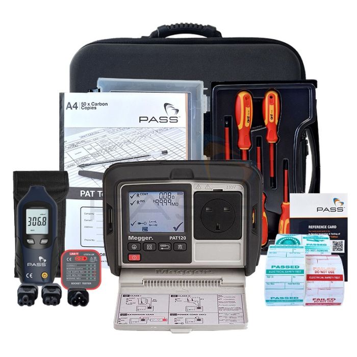 Megger PAT120 PAT Tester - PAT Essentials Kit (Bundle 1)
