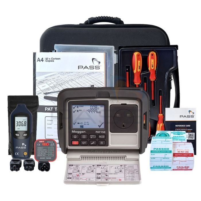 Megger PAT150 PAT Tester - Essentials Kit (Bundle 1) 