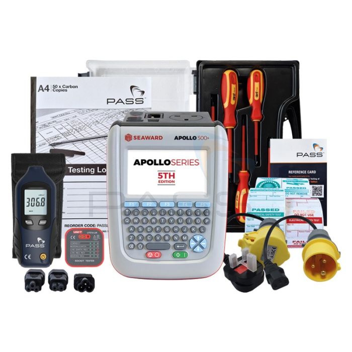 Seaward Apollo 500+ PAT Tester - Essentials Kit (Bundle 1) & accessories