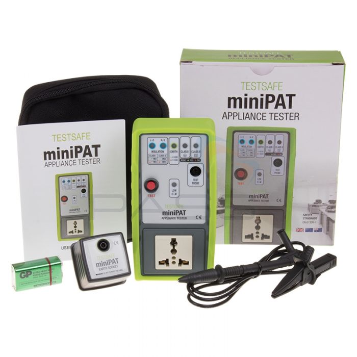TestSafe minipat Appliance Checker-Ideal Para Principiantes brillante LED de aprobación/reprobación