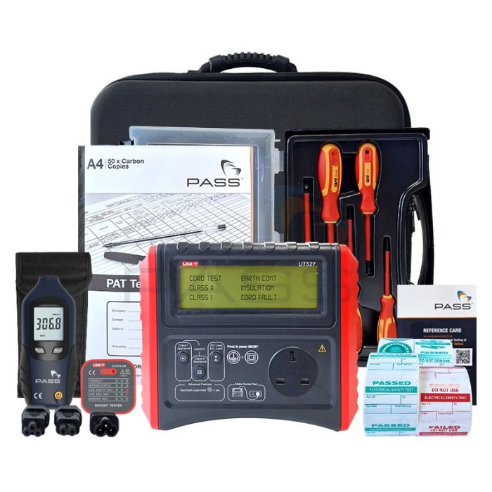 UNI-T UT527 PAT Tester - Essentials Kit (Bundle 1) & accessories