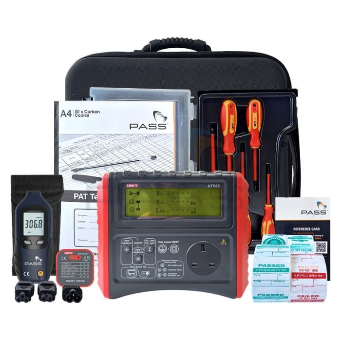 UNI-T UT528 PAT Tester - Essentials Kit (Bundle 1) & accessories