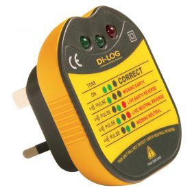 Di-Log DL1090 13A Electrical Socket Tester (w/Buzzer)