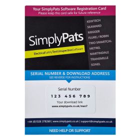 SimplyPats V6 Pro PAT testing Management Software (Inc 2 Licences*)