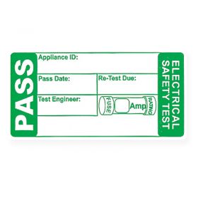 500 x Passed PAT Testing Labels w/ Fuse Rating - WM11