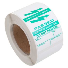 250 x Cable Wrap Style PAT Testing Labels - WM12