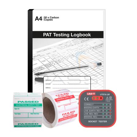 Socket Tester, Log Book, Pass & Fail Labels (PTPROMO4)