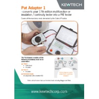 Kewtech PAT Adaptor - Datasheet