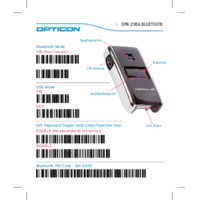 Opticon OPN-2006 Bluetooth Barcode Scanner - Quick-Start Guide