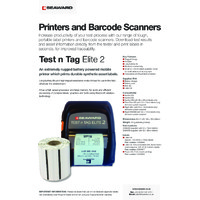 Seaward PAT Testing Printers and Barcode Scanners Brochure