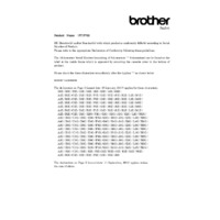 Brother PT-P700 Professional Office Label Printer  - Declarations of Conformity