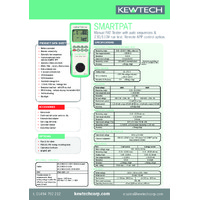 Kewtech SMARTPAT PAT Tester - Datasheet