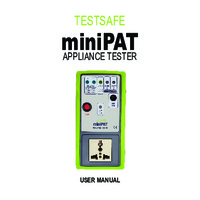 TestSafe miniPAT Appliance Tester - Instruction Manual